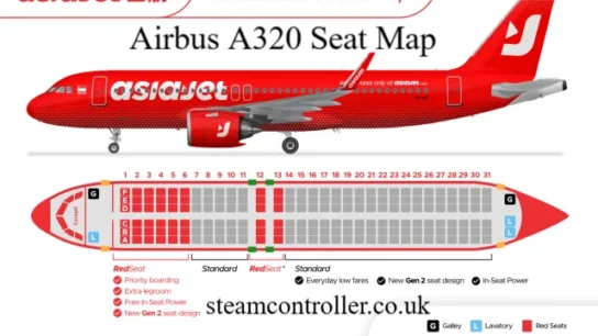 Airbus A320 Seat Map